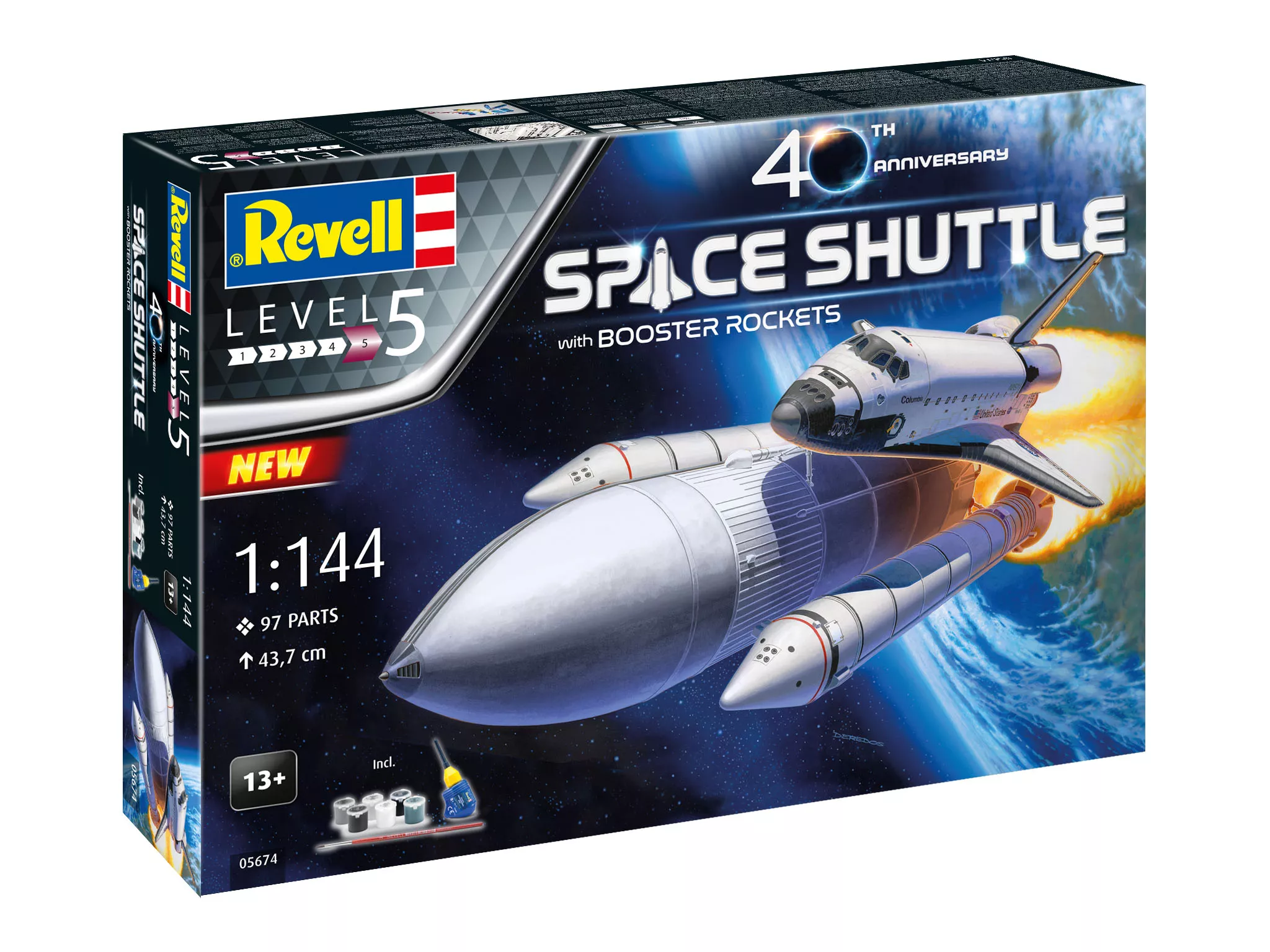 Revell - Space Shuttle+booster, 40th. Ajándék szett